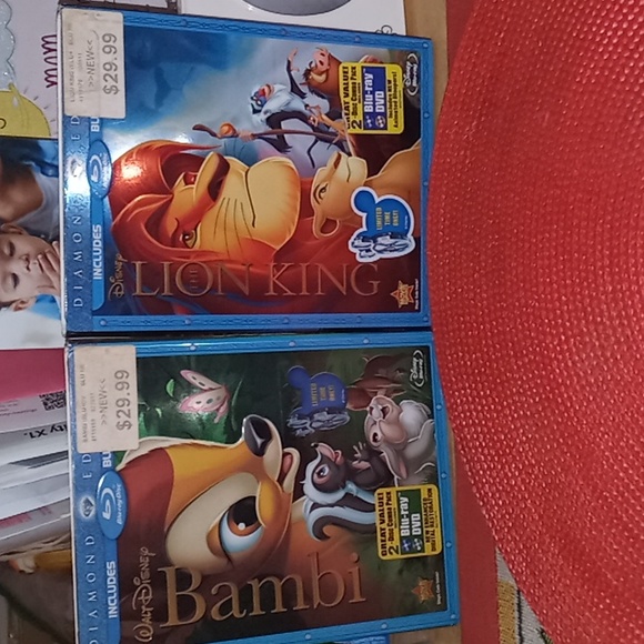 NWT, Bundle of 2, Disney, Classic, Blu-ray,DVD'S: Lion King & Bambi - Picture 6 of 6